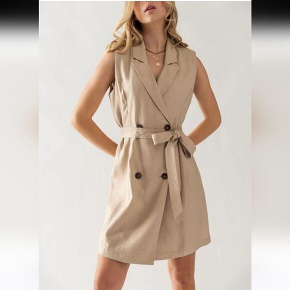 INC International Concepts Linen Dress - Picture 13 of 13